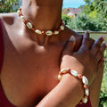 Ensemble collier + bracelet "Nuru"